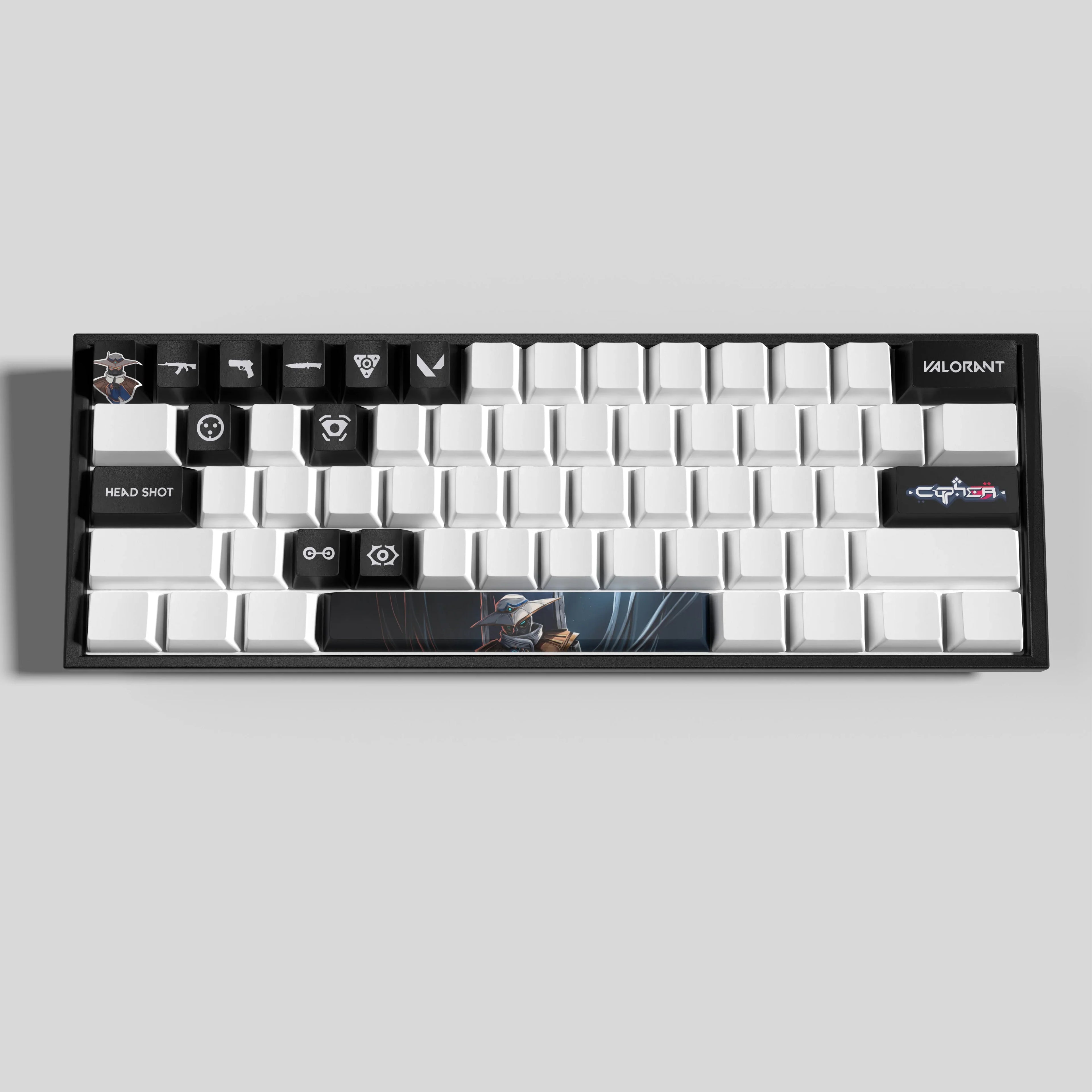 cypher Nuevo diseño de teclas Valorant Perfil OEM 14 teclas MINI SET PBT teclas subtinte de tinte