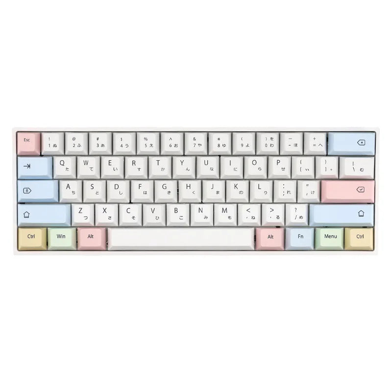 CuXiu-teclas de tiza PBT, juego de teclas de tinte de 136 teclas para interruptores Cherry MX, Teclado mecánico gh60 xd64 xd84 xd96 87 104