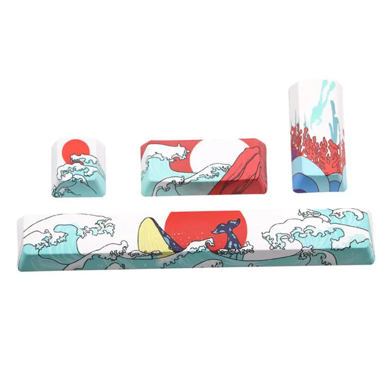 Tapa de tecla de repuesto para teclado mecánico, barra espaciadora Esc Entre 6.25u, PBT, cinco lados, subcama de tinte, perfil Oem, 4 teclas