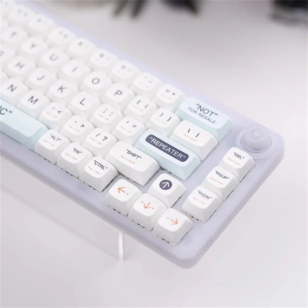 Teclas de plástico con perfil XDA de 141 teclas, Kit de teclas de sublimación de tinte PBT para teclado mecánico para juegos GMK67, interruptores MX
