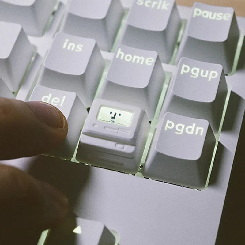 K-04 Keyboard Keycaps 3In1 For Mechanical Classic Retro Cute Transparent Key Cap Suit Cute Button Personalized Keycaps