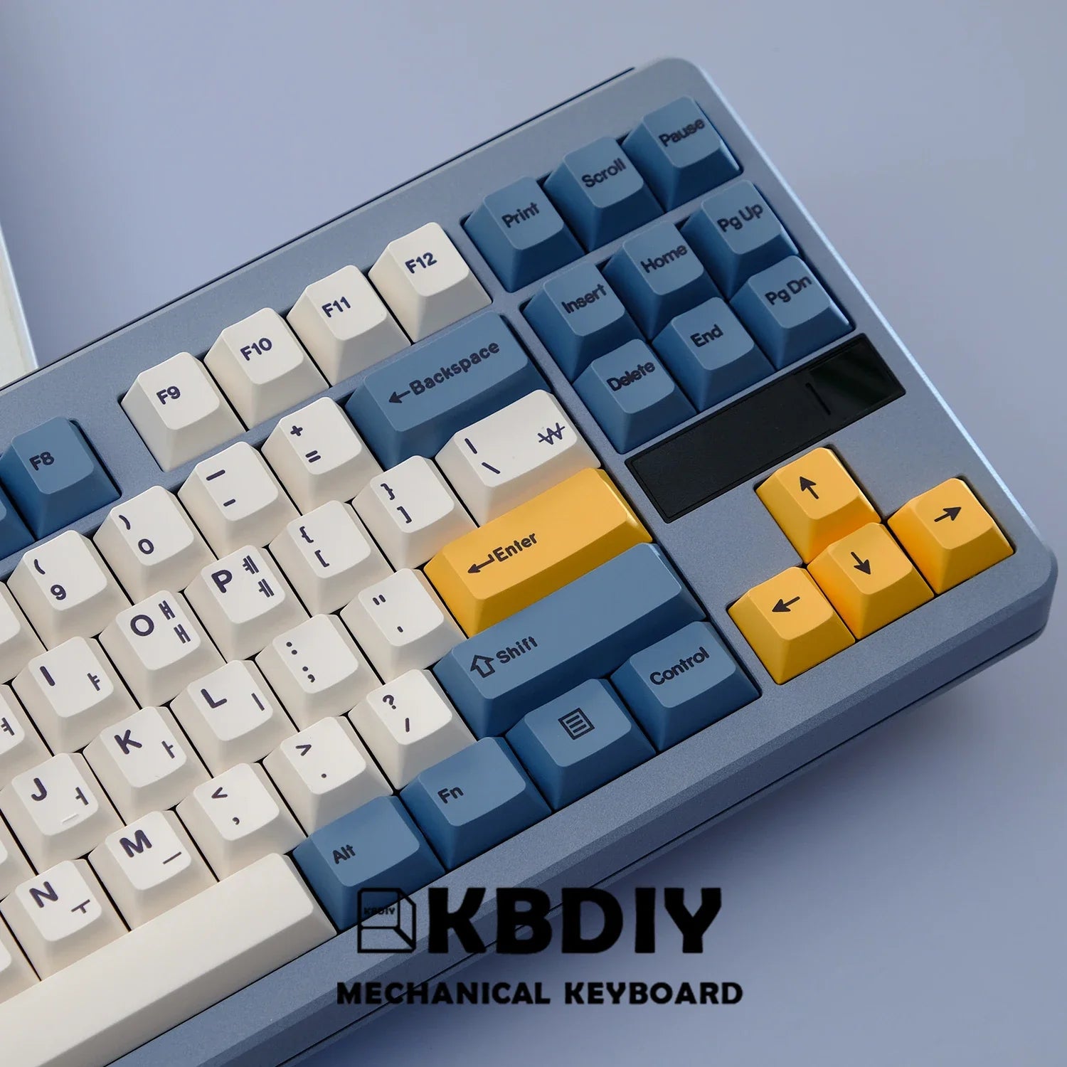 KBDiy 145 teclas/juego PBT teclas amarillas albaricoque teclas de perfil de cereza coreana para teclado mecánico 7U DIY personalizado para GMK67 GMK75
