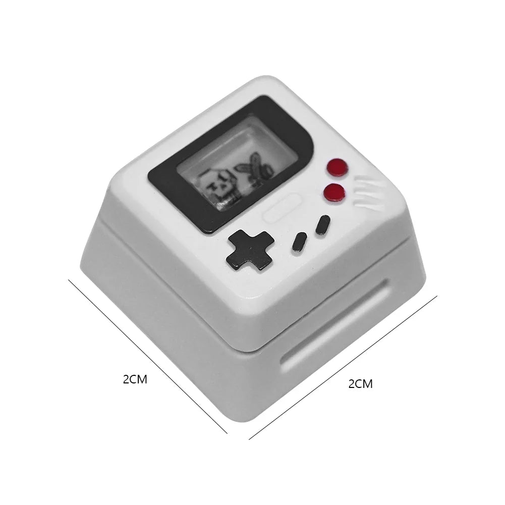 K-04 Keyboard Keycaps 3 in 1 Replacement for Mechanical Keyboard Keycap Retro Game Console Keycaps Cute Transparent Key Cap Suit