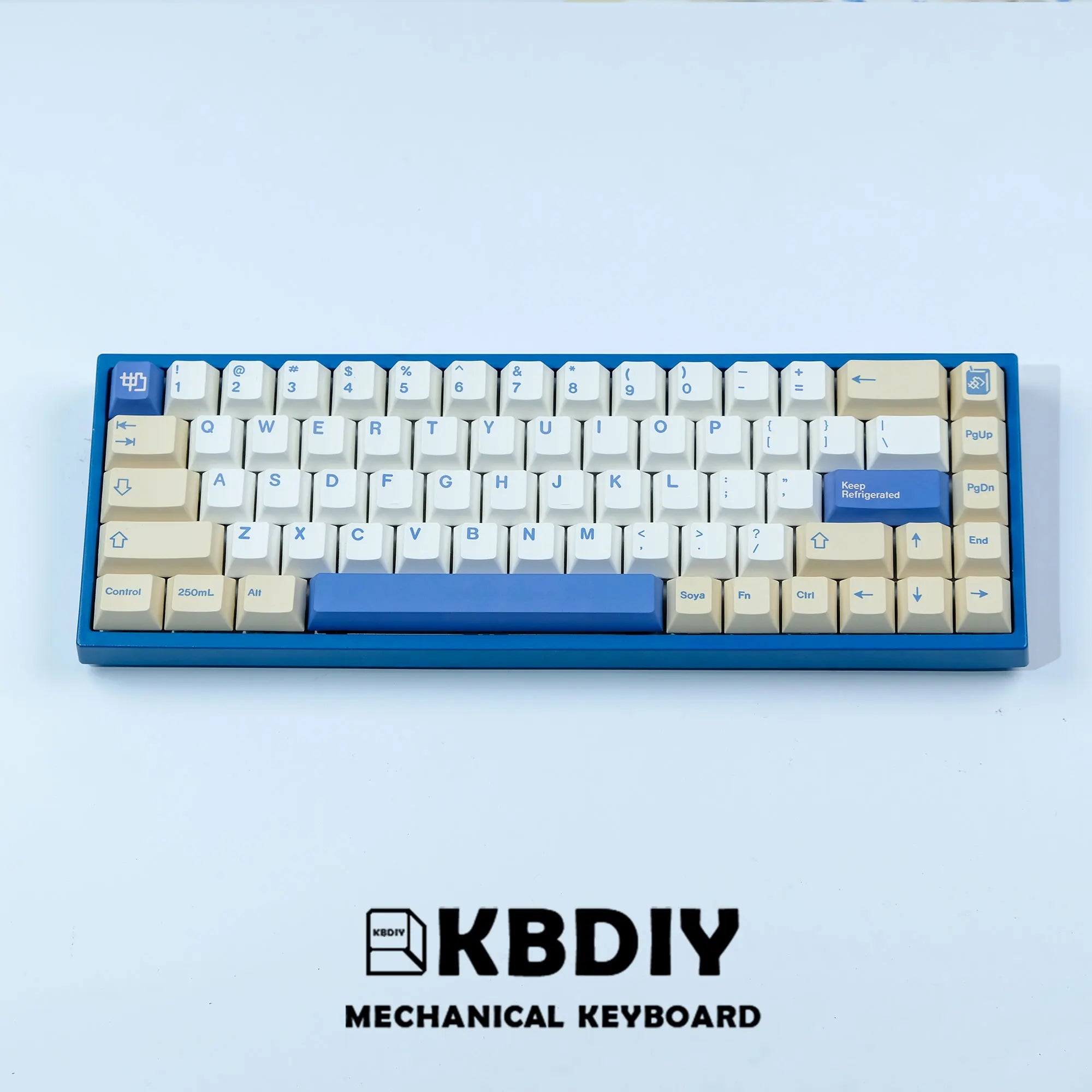 KBDiy GMK-teclas de leche de soja, 135 teclas, PBT, teclas coreanas japonesas, ISO, entrada de perfil Cherry para teclado mecánico para juegos GMK67 K500
