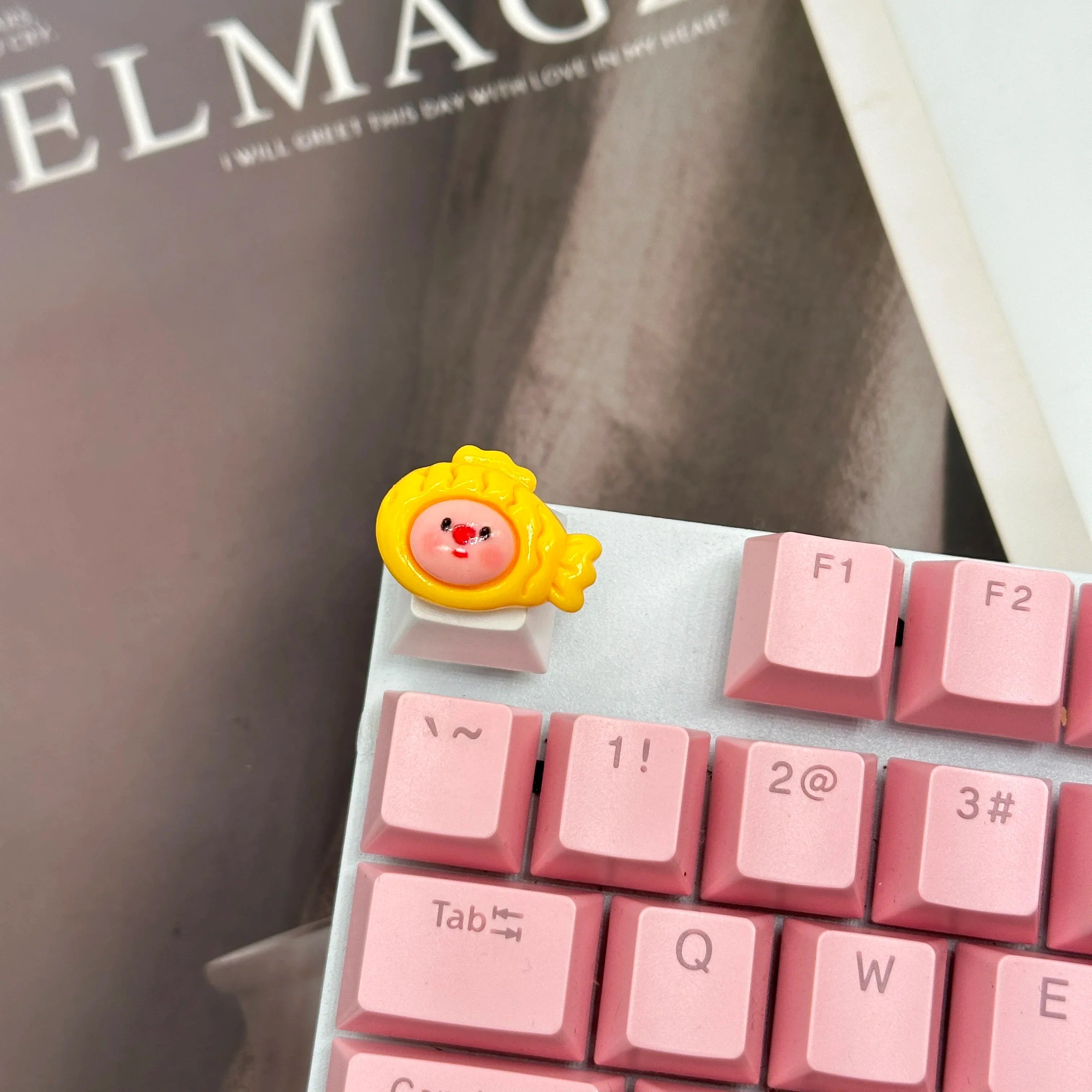 键帽手工树脂键帽机械键盘键帽可爱海狸Loopy定制游戏配件装饰礼品