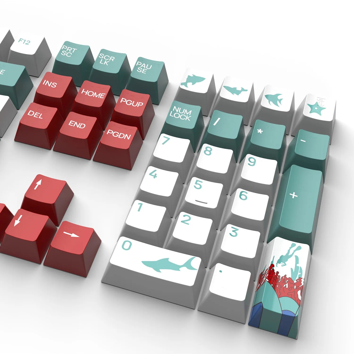 Juego de 129 teclas de teclas árabes PBT/ABS Cherry Profile OEM Keycap Gaming personalizado lindo para teclado mecánico MX Switch