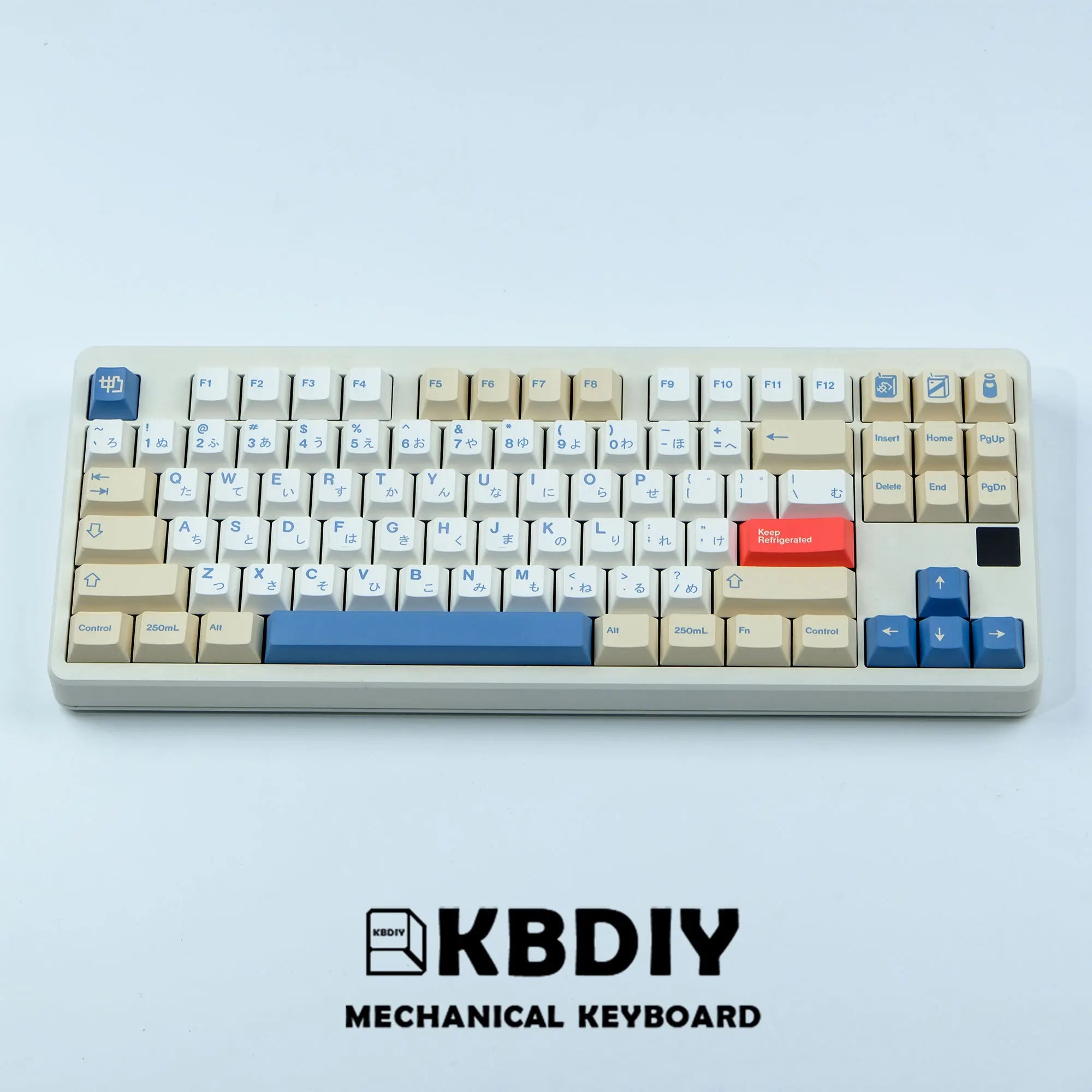 KBDiy GMK-teclas de leche de soja, 135 teclas, PBT, teclas coreanas japonesas, ISO, entrada de perfil Cherry para teclado mecánico para juegos GMK67 K500