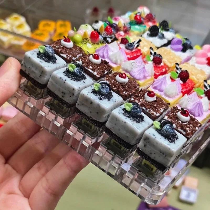 原創可愛蛋糕鍵帽卡哇伊粘土鍵盤帽定製手工遊戲藝術鍵帽適用於機械鍵盤禮物 MX Switch