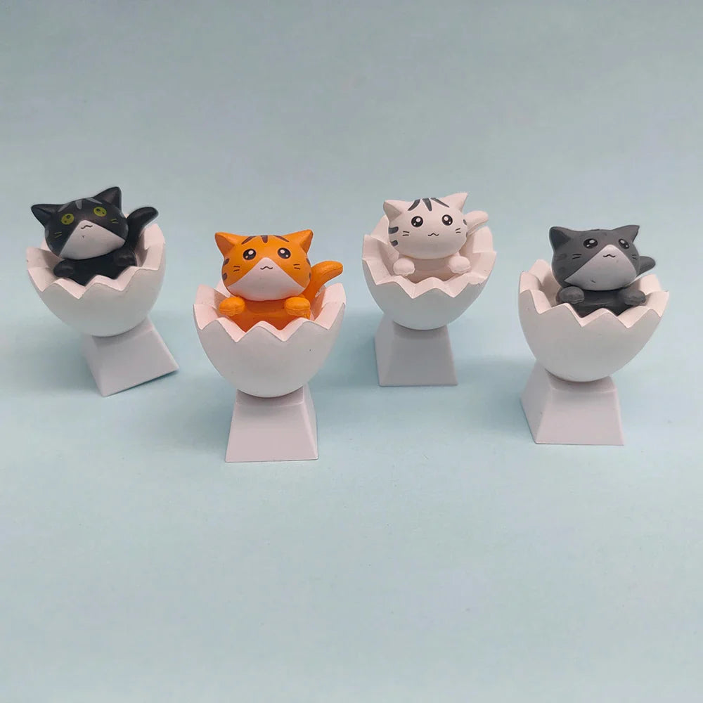 用可爱的猫咪键帽定制您的键盘 - PBT Axis Cherry MX Artisan 动漫粉色卡哇伊配件