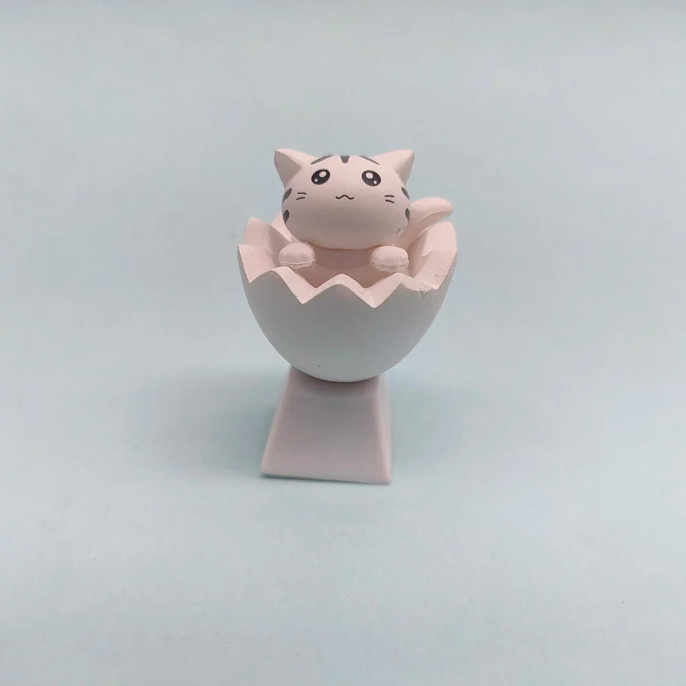 用可爱的猫咪键帽定制您的键盘 - PBT Axis Cherry MX Artisan 动漫粉色卡哇伊配件