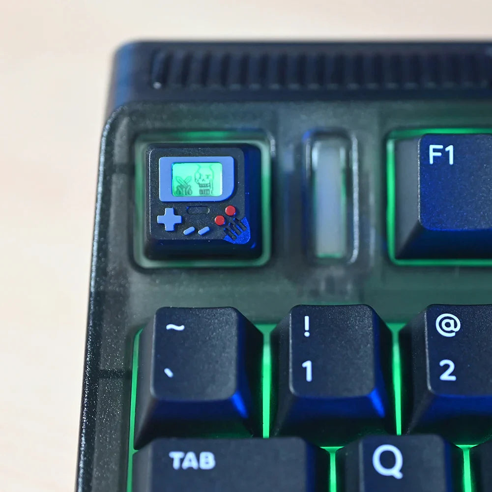 K-04 Keyboard Keycaps 3 in 1 Replacement for Mechanical Keyboard Keycap Retro Game Console Keycaps Cute Transparent Key Cap Suit