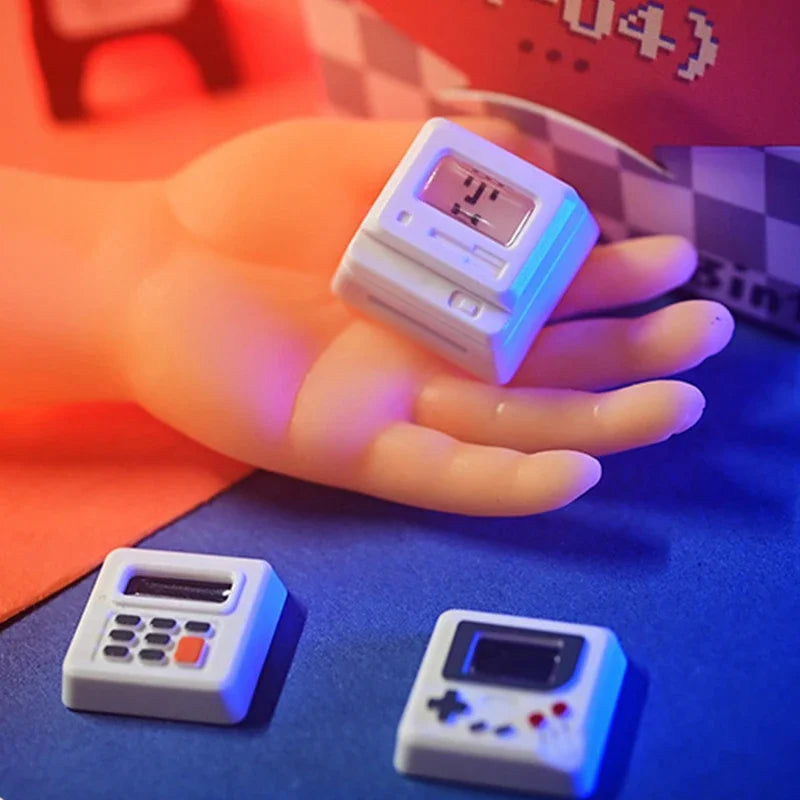 K-04 Keyboard Keycaps 3In1 For Mechanical Classic Retro Cute Transparent Key Cap Suit Cute Button Personalized Keycaps