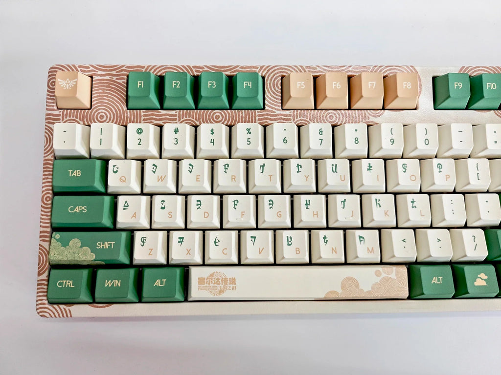 Kingdom Tears Keycaps Legend of Zeldas Key Caps PBT Custom Cherry Amilo IKBC Cute Keyboard Caps for Ganming Mechanical Keyboards