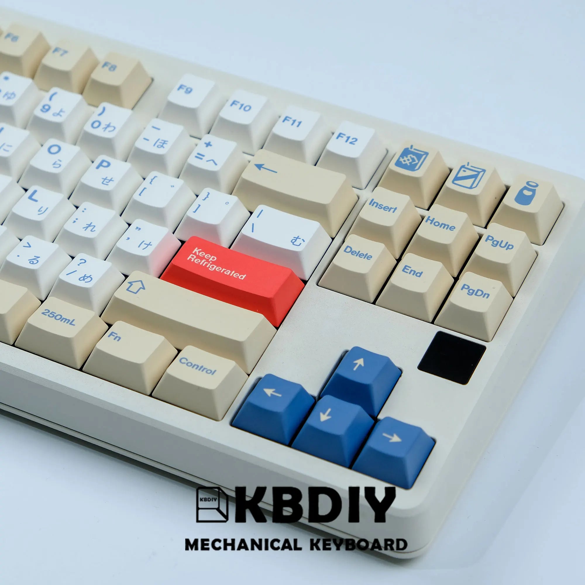 KBDiy GMK-teclas de leche de soja, 135 teclas, PBT, teclas coreanas japonesas, ISO, entrada de perfil Cherry para teclado mecánico para juegos GMK67 K500