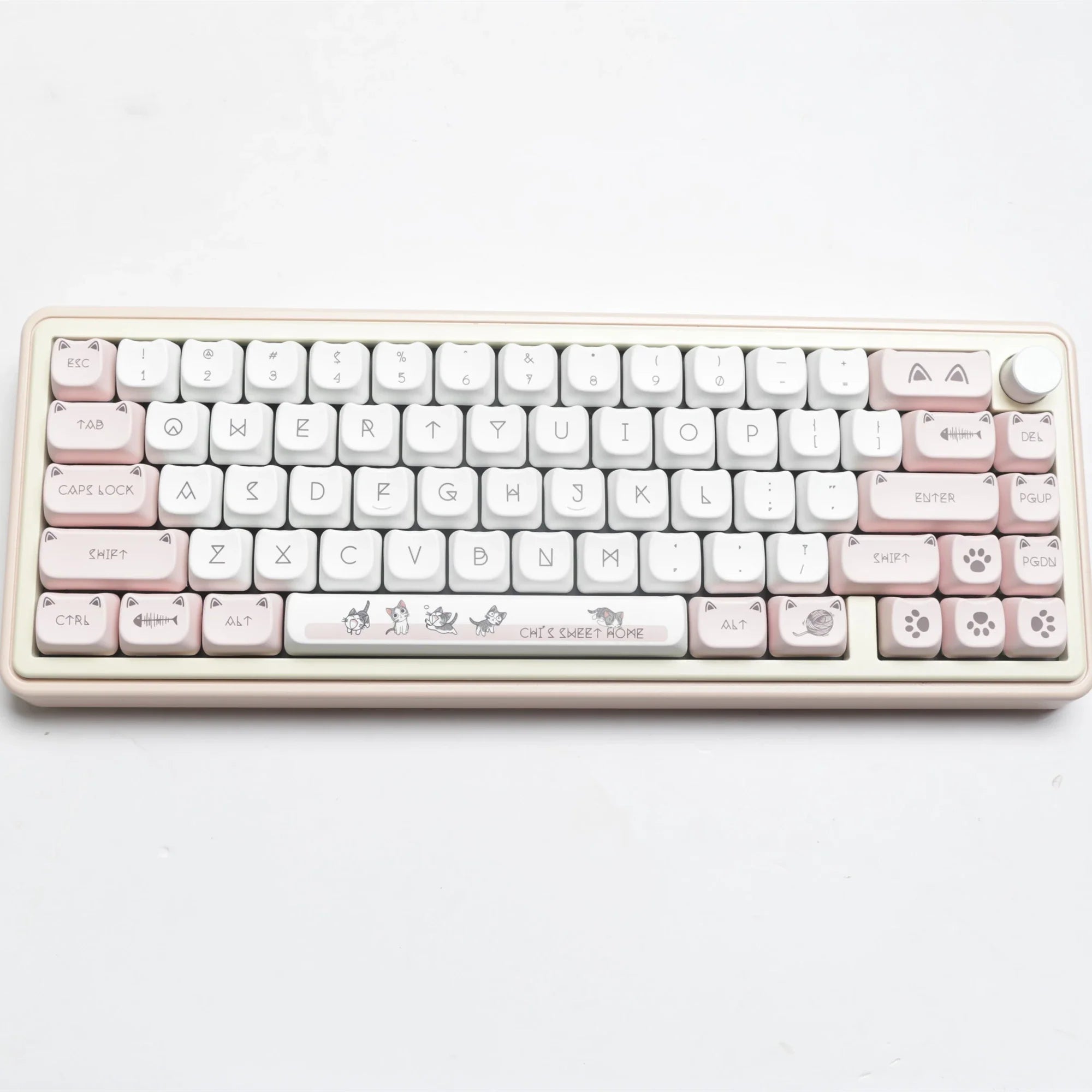 JCM MAO perfil oreja KeyCap jardín de infantes Picabara Anime lindo gato Keycaps para MX Switch Gaming Teclado mecánico GK75