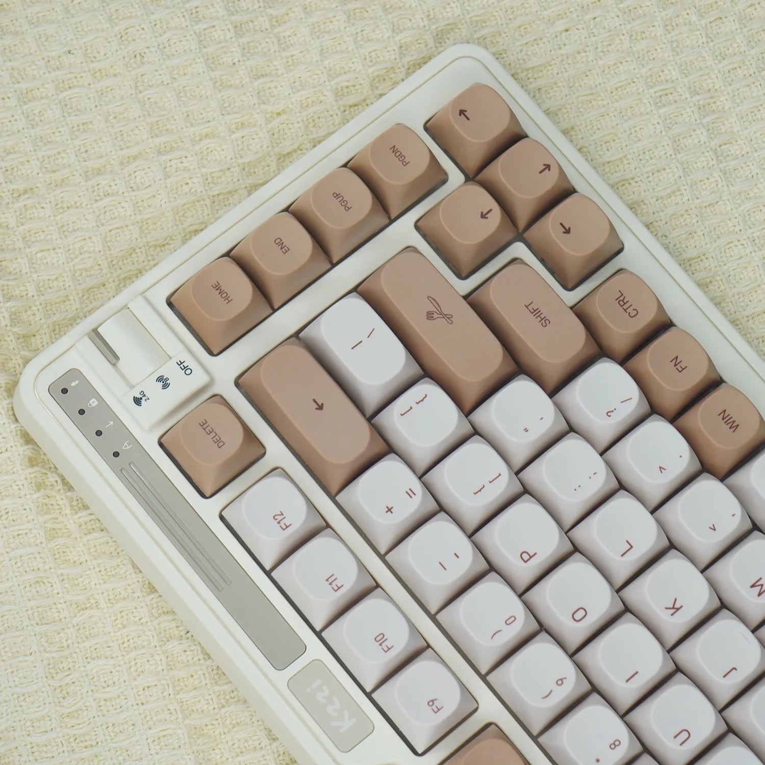 JCM MA perfil PBT tiramisú teclas Alice diseño tinte-Sub teclas para teclado mecánico para jugar ABM066 MX interruptores Wooting