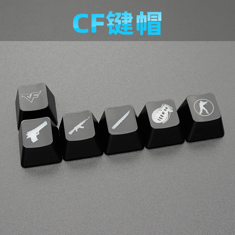 CS GO游戏键帽按键CF键帽游戏键帽游戏配件个性透光ABS机械键盘帽
