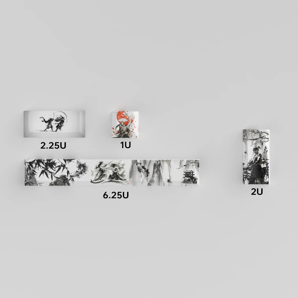 珊瑚海键帽 4PCS 键帽樱桃型染色 PBT 键帽空格键 6.25U ESC Enter 自定义键帽适用于机械键盘