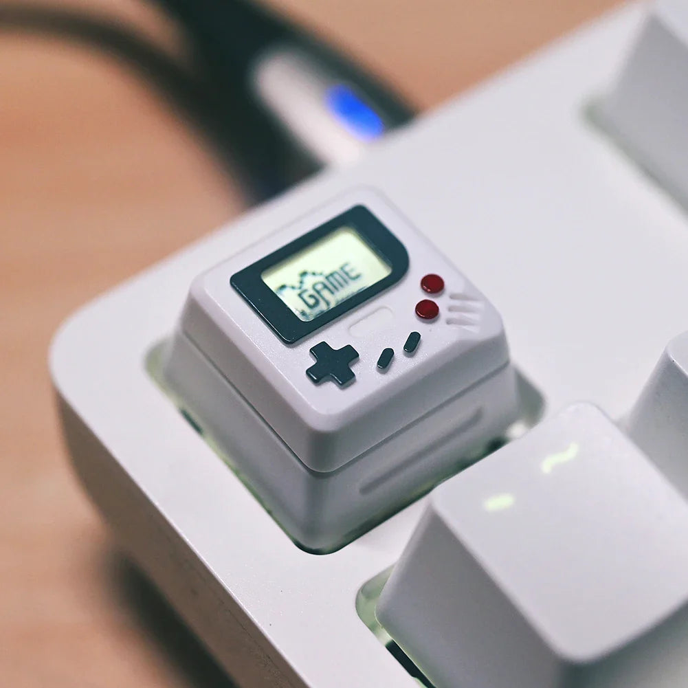 K-04 键盘键帽 3 合 1 替换机械键盘键帽 复古游戏机键帽 可爱透明键帽套装