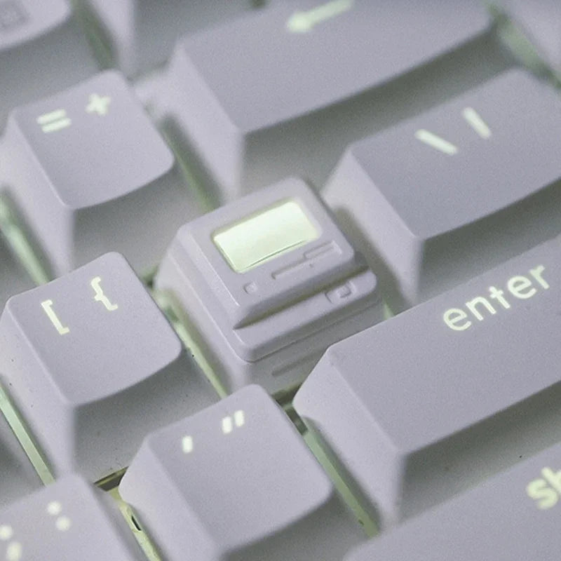 K-04 Keyboard Keycaps 3In1 For Mechanical Classic Retro Cute Transparent Key Cap Suit Cute Button Personalized Keycaps