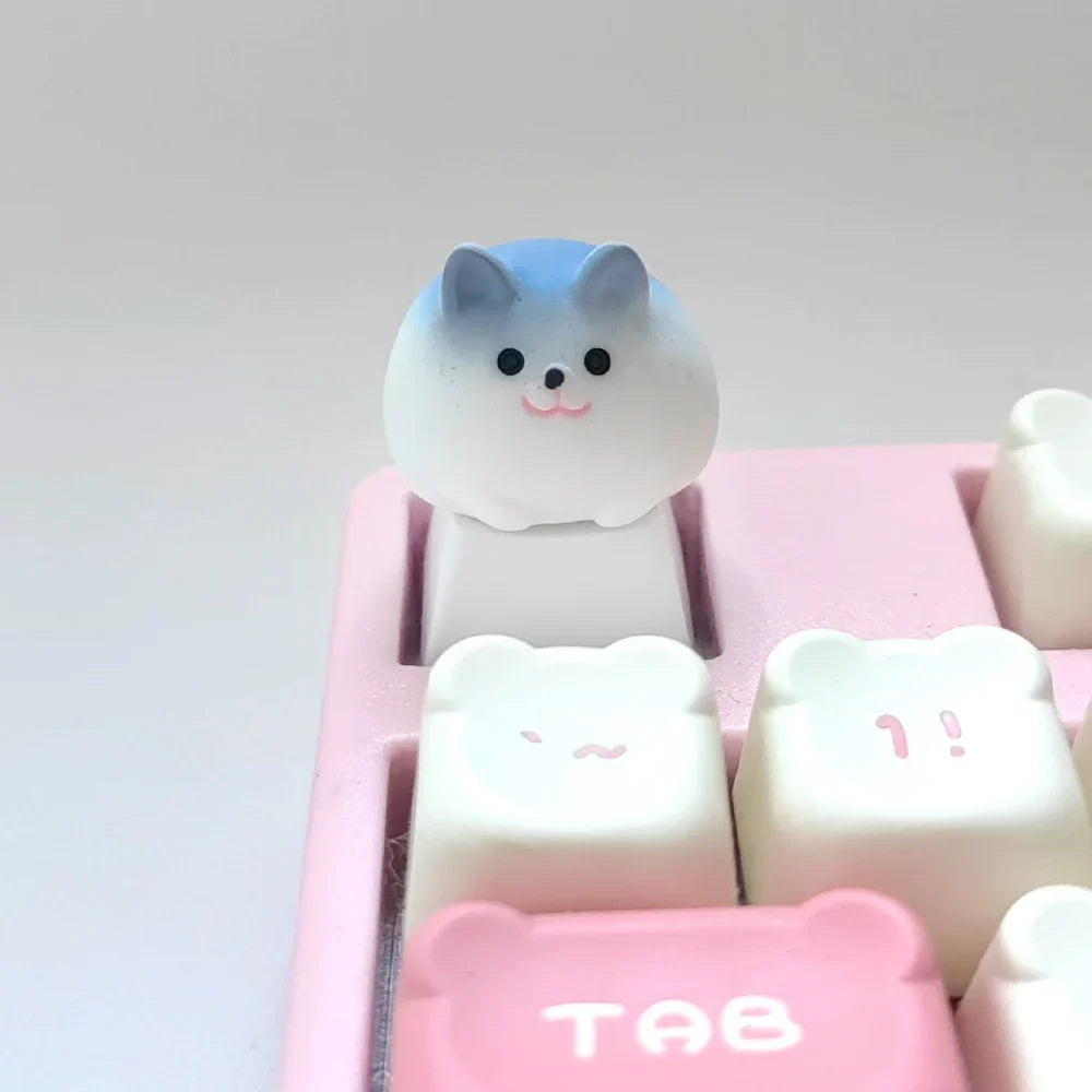 Personalized Keycaps Cute Cartoon Animals Cat Sheep OEM Height Key Caps Keyboards Decoration Accessories