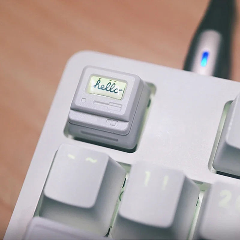 K-04 Keyboard Keycaps 3In1 For Mechanical Classic Retro Cute Transparent Key Cap Suit Cute Button Personalized Keycaps