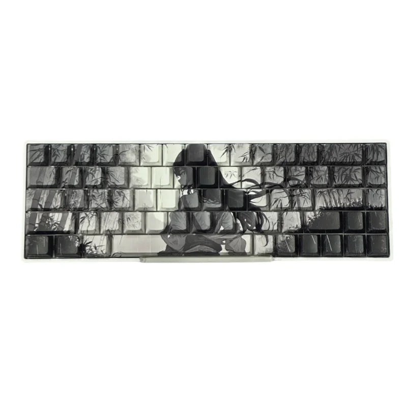 Anime Keycaps for Mechanical Keyboard High-Quality Sublimation PBT Material Suitable for Mad60 68 Keyboards Computer Peripherals