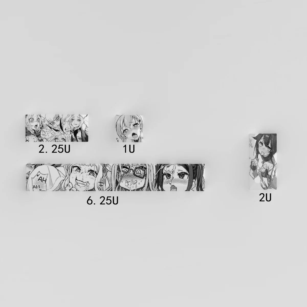 珊瑚海键帽 4PCS 键帽樱桃型染色 PBT 键帽空格键 6.25U ESC Enter 自定义键帽适用于机械键盘