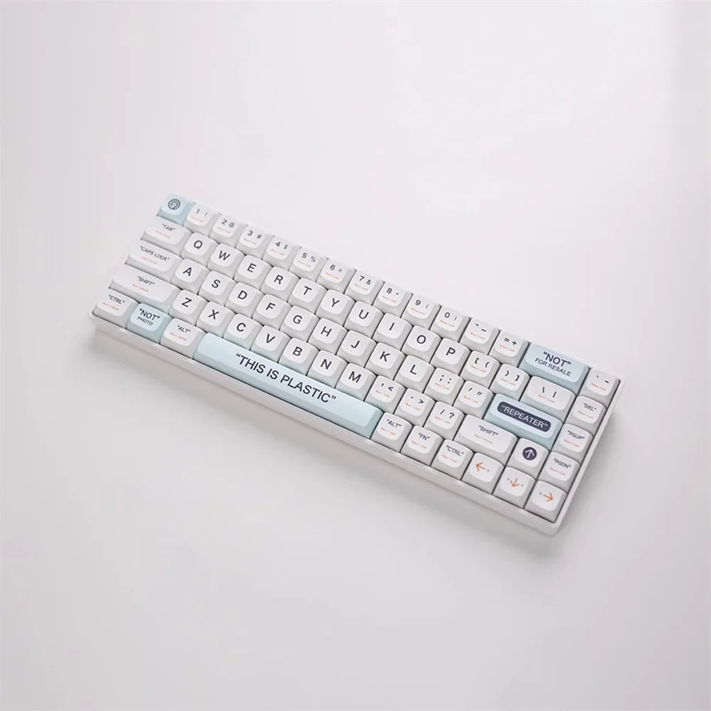 Teclas de plástico con perfil XDA de 141 teclas, Kit de teclas de sublimación de tinte PBT para teclado mecánico para juegos GMK67, interruptores MX